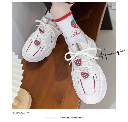 【WeStyle】Girl's shoes, woman's shoes, imitation microfiber mesh fabric upper, 4.5cm shock-absorbing platform, PU non-slip sole, good elastic three-dimensional shading design